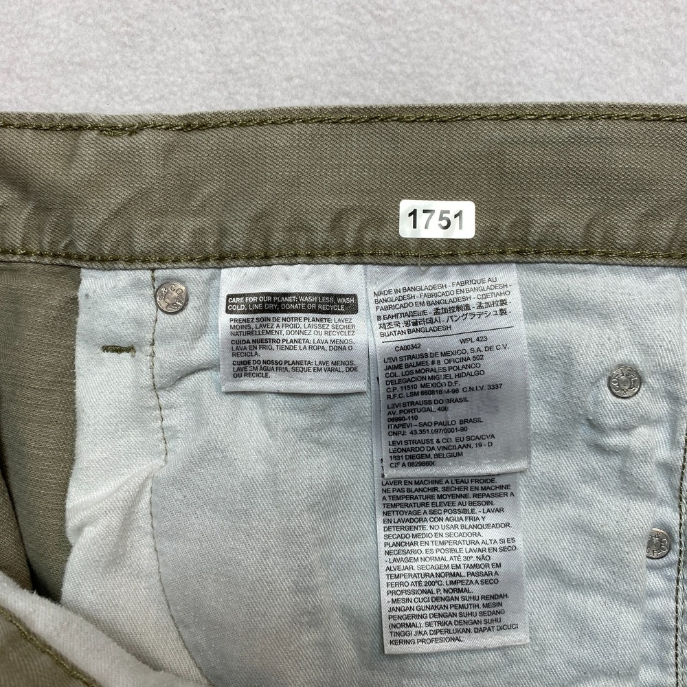 Levi's 505 Jeans Mens 38 Tan Denim Pants Five Pocket Straight Leg - Picture 6 of 10